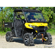 SuperATV Can-Am Defender Scratch Resistant Flip Windshield FWS-CA-DEF-70