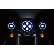 Kuryakyn Orbit Vision 4-1/2" LED Passing Lamps Black