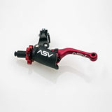ASV C6 Pro Dirt Atv Clutch Lever With Perch Shorty Red CDC606PX