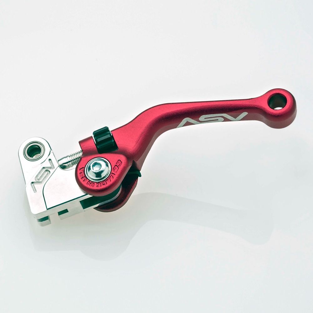 ASV C6 Dual Sport Clutch Lever Shorty Red CDC644