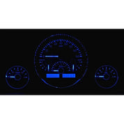 Dakota Digital Universal 3 Round Analog Gauge System Black Blue Kit VHX-1013-Lionparts Powersports