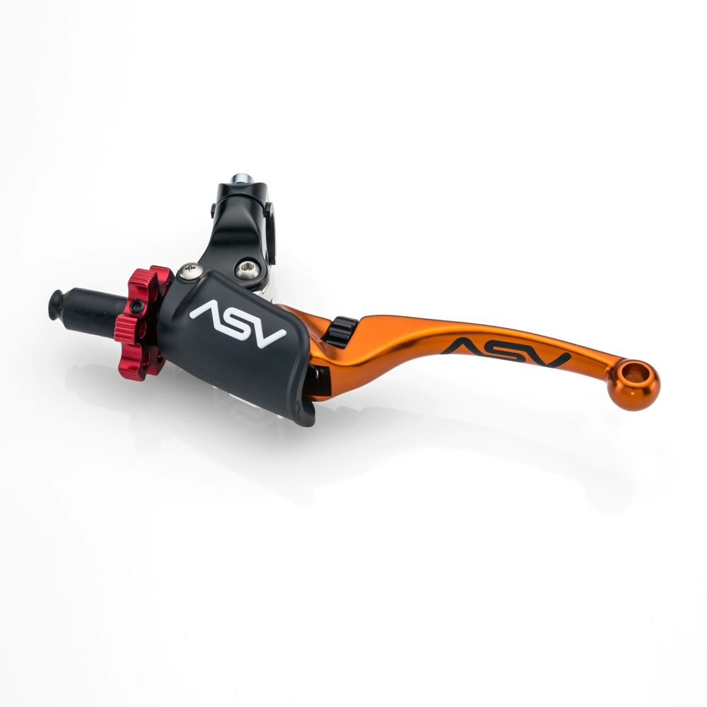 ASV F4 Pro Off-Road Clutch Lever With Hot Start Perch Orange CDF406PH
