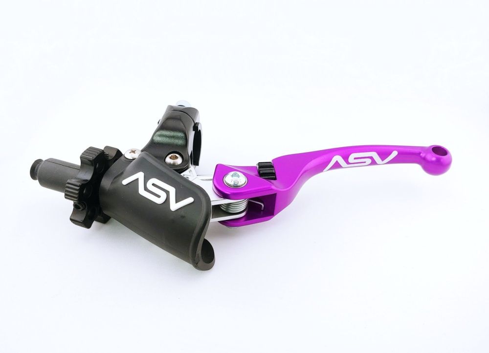ASV F4 Pro Dirt Atv Clutch Lever With Perch Purple CDF406PX