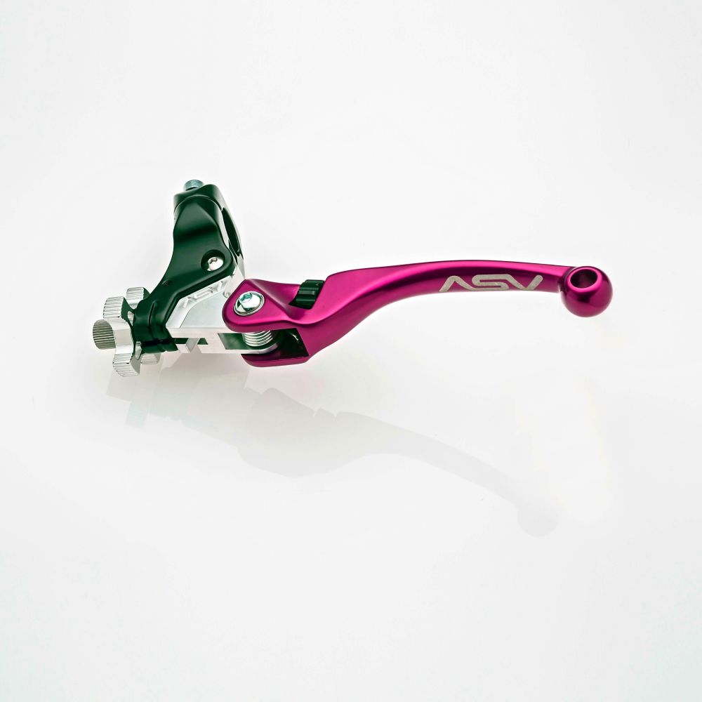 ASV F4 Off-Road Clutch Lever With Hot Start Perch Pink CDF406SH