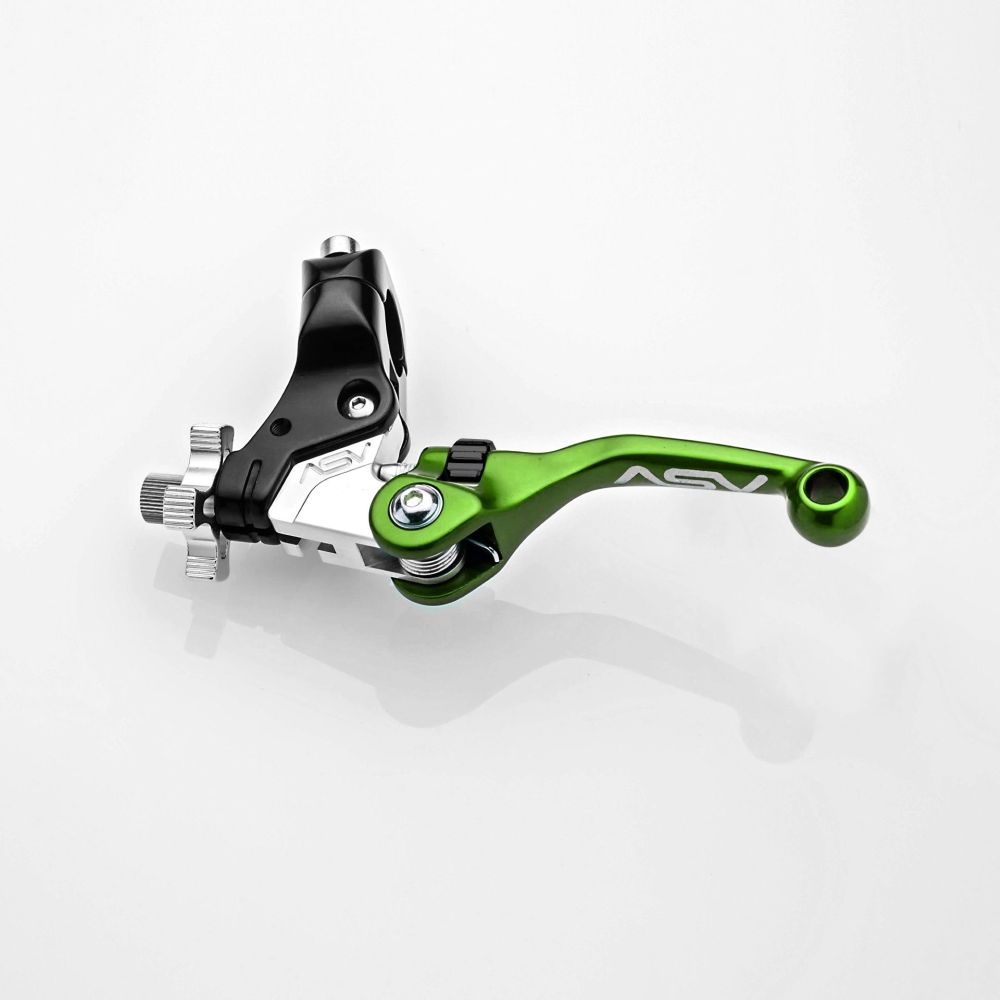 ASV F4 Dirt/Quad Clutch Lever With Perch Shorty Green CDF406SX