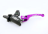 ASV F4 Pro Dirt Atv Clutch Lever With Perch Purple CDF406YPX