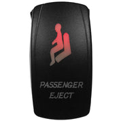 DragonFire Racing Laser-Etched Dual LED Switch - Passenger Eject on/off - Red - 04-0081