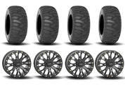 System 3 SB-4 Beadlock Matte Black 15" Wheels And SS360 Sand/Snow Tires [31x10-15]