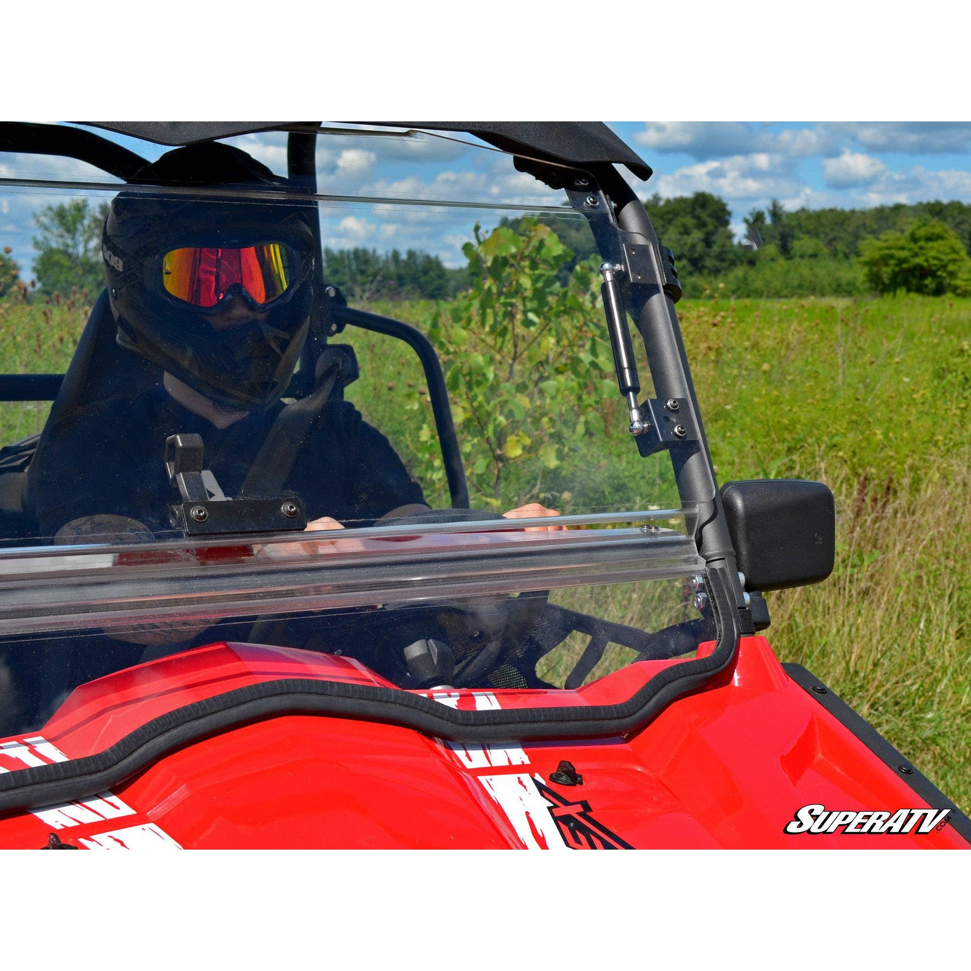 SuperATV CFMOTO ZForce Scratch Resistant Flip Windshield FWS-CF-ZF800EX-70