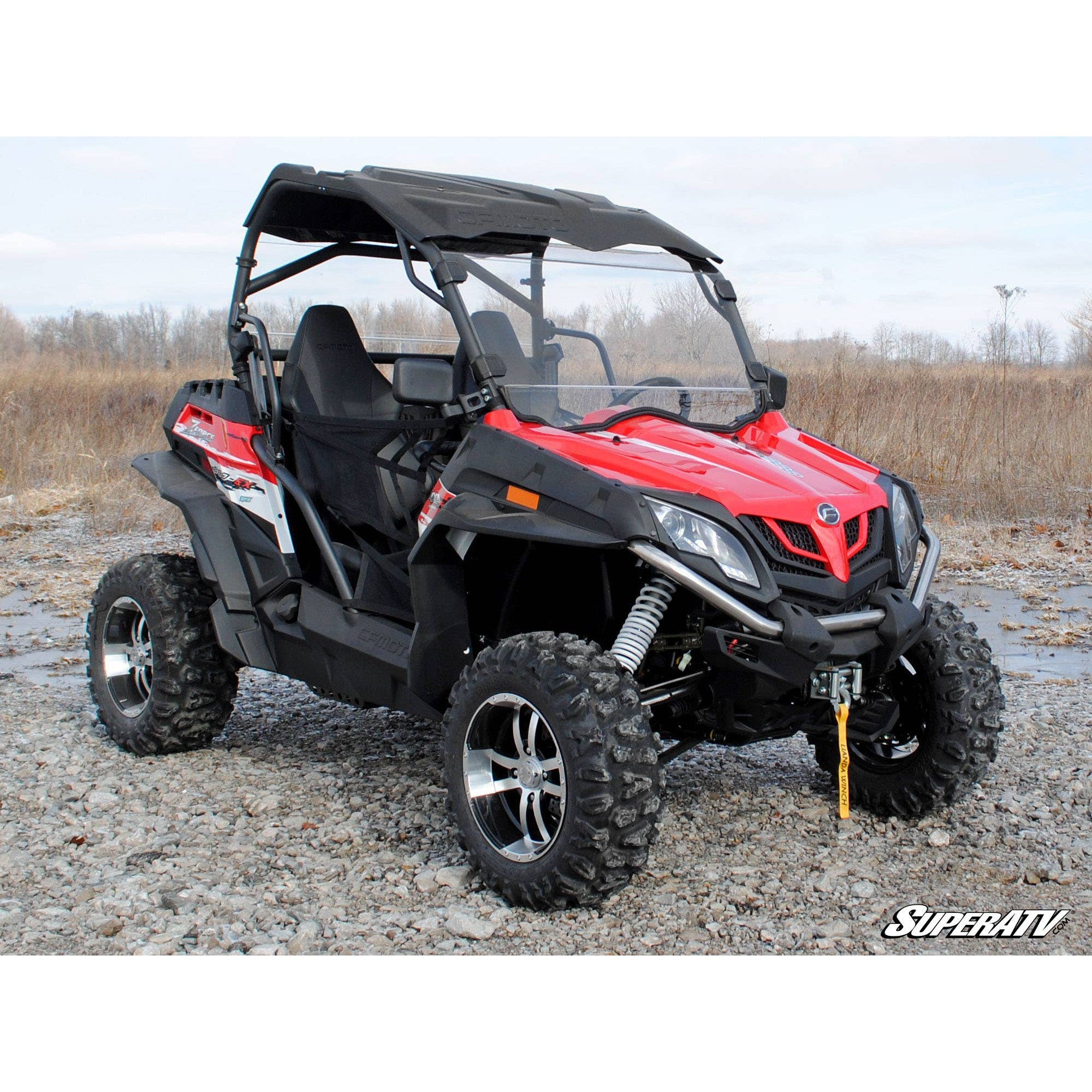 SuperATV CFMOTO ZForce 500 Scratch-Resistant Full Windshield WS-CF-ZF800EX-70