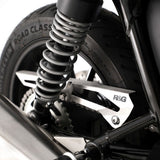 Protector de cadena de acero inoxidable R&G Racing para Triumph Bonneville T120 (2016-2024)