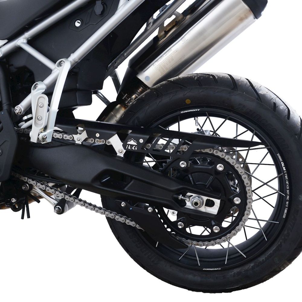 R&G Racing Black Chain Guard For 2021-2024 Triumph Tiger 850 Sport