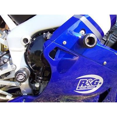 R&G Racing White Classic Style Crash Protectors For 2000-2001 Yamaha YZF R1