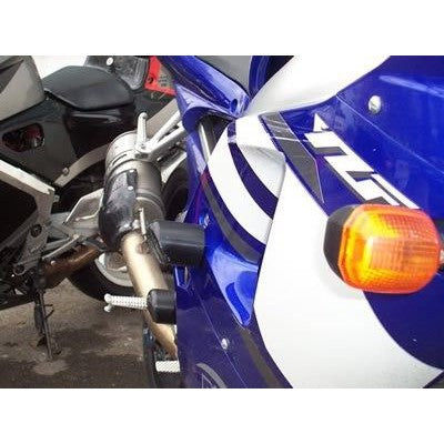 R&G Racing White Classic Style Crash Protectors For 2000-2001 Yamaha YZF R1