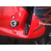 R&G Racing White Classic Style Crash Protectors For 2001-2007 Suzuki Hayabusa 1340