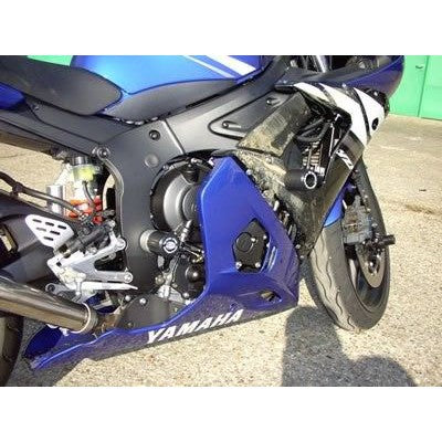 R&G Racing White Classic Style Crash Protectors For 2003-2005 Yamaha YZF R6