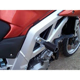 Protectores antichoque R&G Racing de estilo clásico en negro para Suzuki SV1000S Bikini 2006-2007