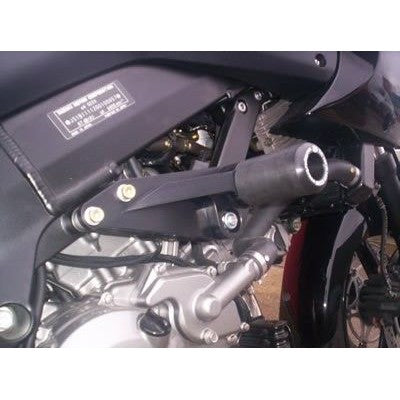 R&G Racing Black Classic Style Crash Protectors For 2004-2012 Suzuki Vstrom 650 DL650