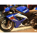 Protectores antichoque R&G Racing de estilo clásico blanco para Suzuki GSXR600 (2006-2010)