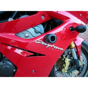 R&G Racing White Classic Style Crash Protectors For 2012-2011 Triumph Daytona 675