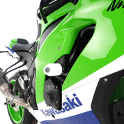 R&G Racing White Crash Protectors For 2015-2019 Kawasaki Ninja ZX10R ZX1000