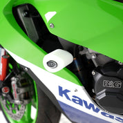 R&G Racing White Crash Protectors For 2015-2019 Kawasaki Ninja ZX10R ZX1000