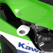 R&G Racing White Crash Protectors For 2015-2019 Kawasaki Ninja ZX10R ZX1000