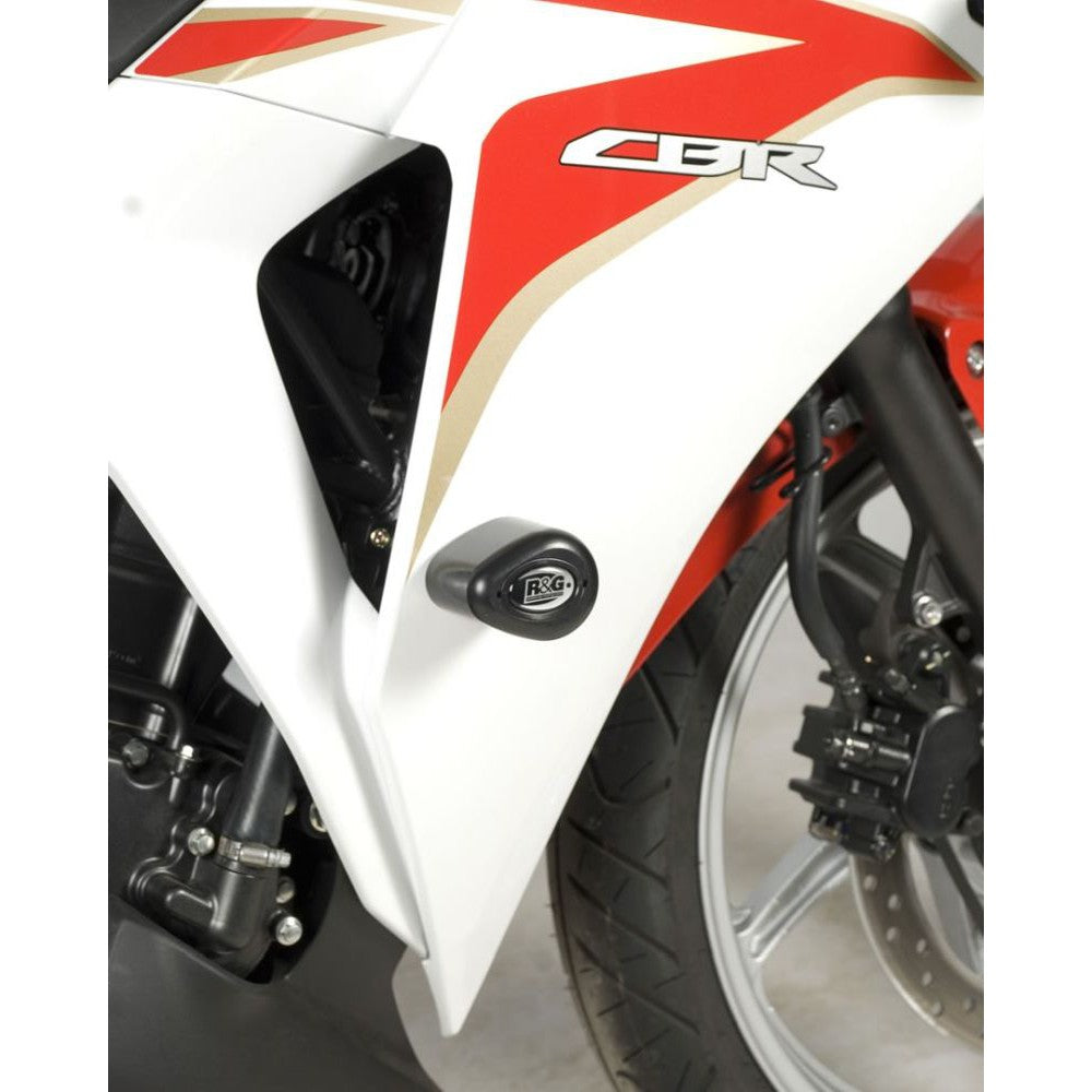 R&G Racing White Aero Style Crash Protectors For 2013-2015 Honda CB250 Hornet