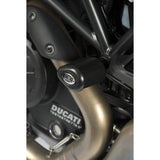 Bobinas de protección contra impactos estilo aerodinámico negro R&G Racing para Ducati Diavel 2011-2018
