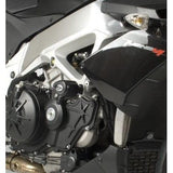 Bobinas de protección anticolisión estilo aerodinámico blancas R&G Racing para Aprilia Tuono V4 1100 ABS (2015-2020)