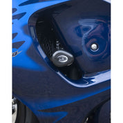 R&G Racing Black Aero Style Crash Protection Bobbins Non Drill For 2008-2020 Suzuki Hayabusa 1340