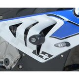 Bobinas de protección contra choques estilo aerodinámico blancas R&G Racing para BMW HP4 ABS 2009-2014