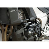 Bobinas de protección contra impactos estilo aerodinámico negro R&G Racing para Kawasaki Versys 1000 KLZ1000 SE LT+ (2012-2018)