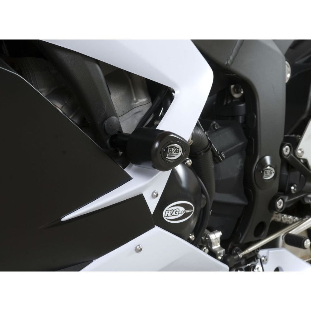 R&G Racing Black Aero Style Crash Protection Bobbins For 2013-2018 Kawasaki Ninja ZX6R ZX600F