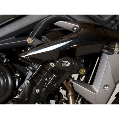 R&G Racing White Aero Style Crash Protection Bobbins For 2013-2016 Triumph Street Triple 675