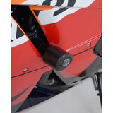 Bobinas de protección contra impactos estilo aerodinámico blancas R&G Racing para Honda CBR600RR 2013-2016