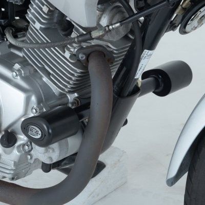 R&G Racing Black Aero Style Crash Protection Bobbins For 2015-2017 Yamaha YBR125C Express