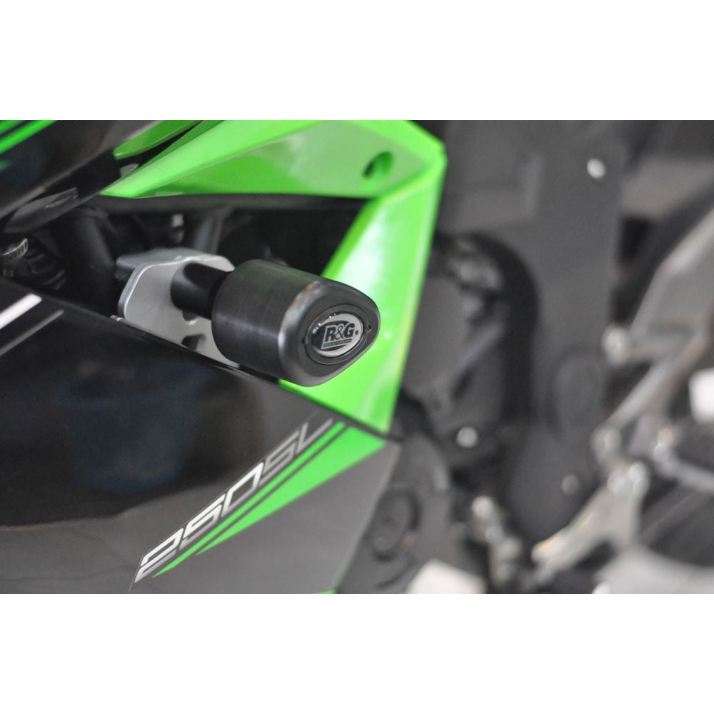 R&G Racing Black Aero Style Crash Protectors For 2019-2024 Kawasaki Ninja 125