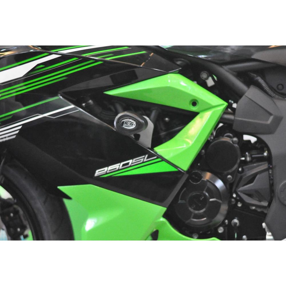 R&G Racing Black Aero Style Crash Protectors For 2019-2024 Kawasaki Ninja 125