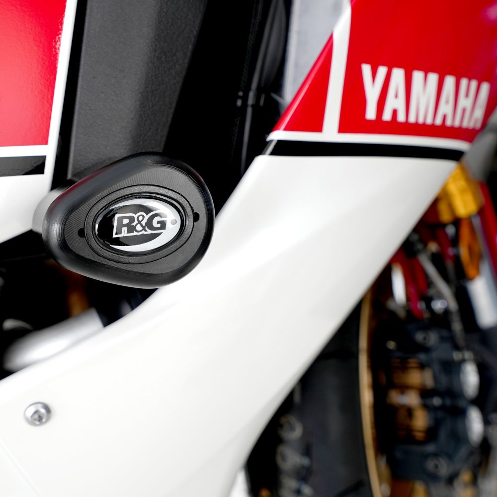 R&G Racing White Aero Style Crash Protectors For 2015-2024 Yamaha YZF R1