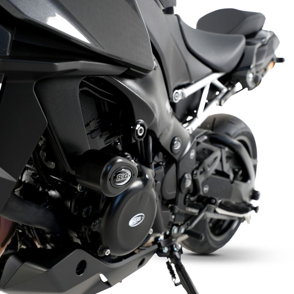 R&G Racing Black Aero Style Crash Protection Bobbins For 2021-2024 Suzuki GSX-S 950
