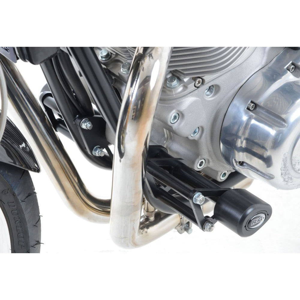 R&G Racing Black Aero Style Crash Protection Bobbins For 2024-2025 Norton Commando 961 Sport