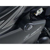 Bobinas de protección contra impactos estilo aerodinámico negro R&G Racing para Kawasaki Z250 2013-2018