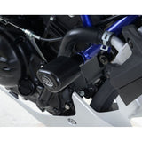 Bobinas de protección contra impactos estilo aerodinámico blancas R&G Racing para Yamaha MT-03 (2018-2024)
