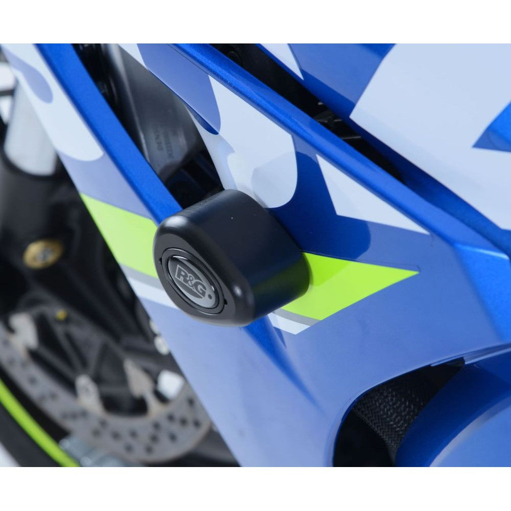 R&G Racing White Aero Style Crash Protection Bobbins For 2017-2018 Suzuki GSXR1000