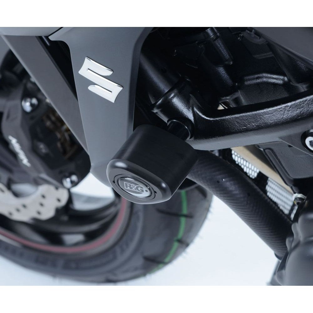 R&G Racing Black Aero Style Crash Protection Bobbins For 2017-2024 Suzuki GSXS750