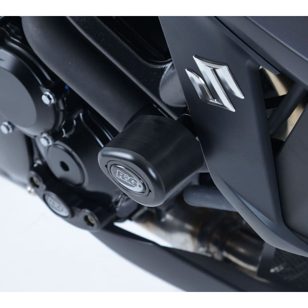 R&G Racing Black Aero Style Crash Protection Bobbins For 2017-2024 Suzuki GSXS750