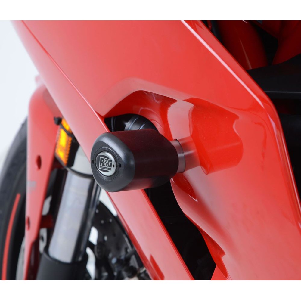 R&G Racing Black Aero Style Crash Protection Bobbins For 2017-2020 Ducati Super Sport