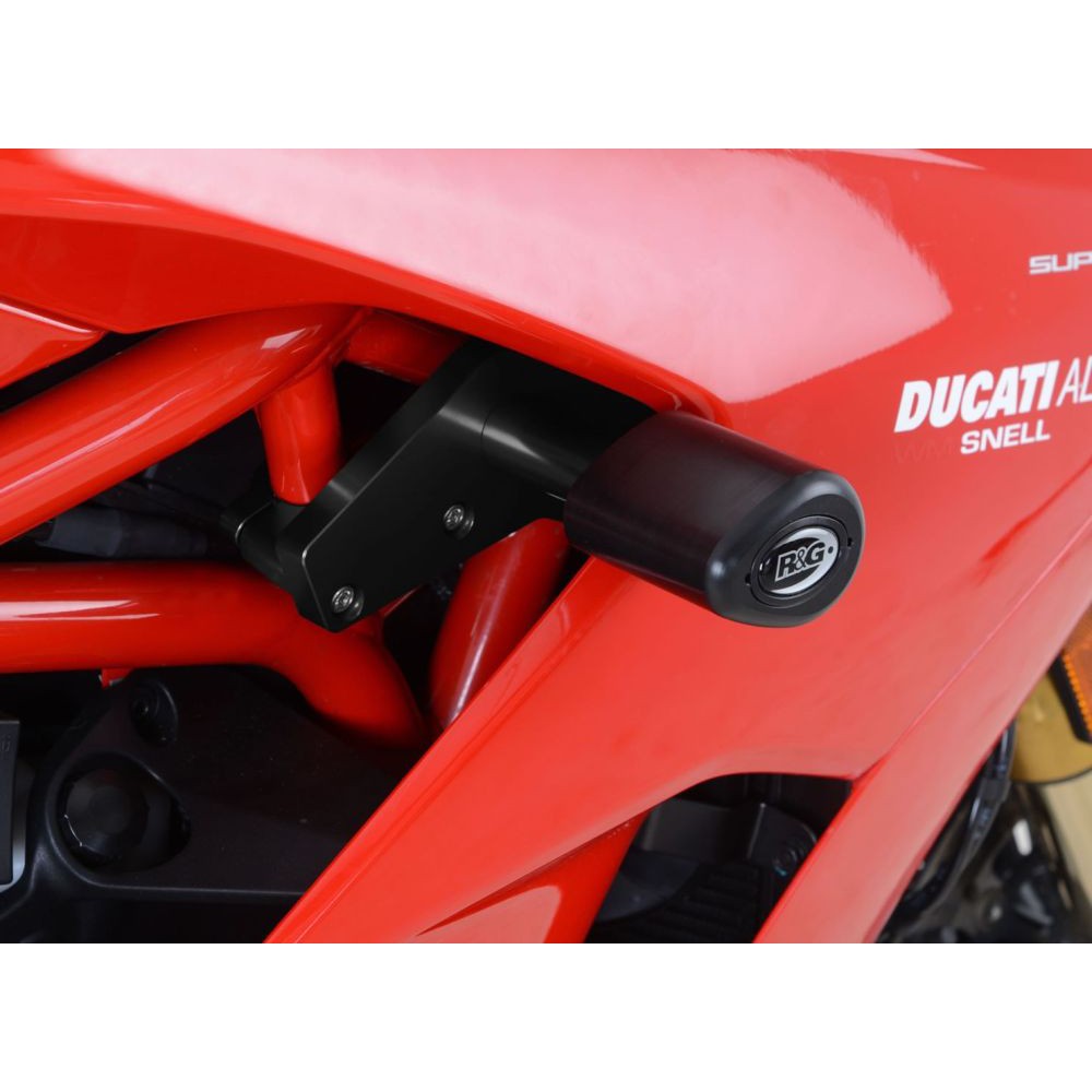 R&G Racing White Aero Style Crash Protection Bobbins For 2017-2020 Ducati Super Sport