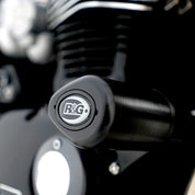 R&G Racing Black Aero Style Crash Protection Bobbins For 2017-2024 Triumph Bonneville Bobber